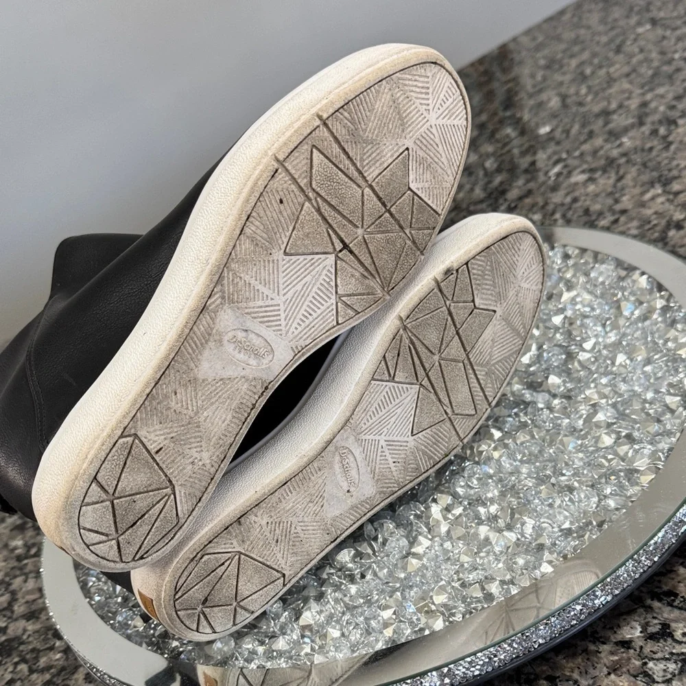 Dr. Scholl's Black leather Wedge Sneakers 7.5